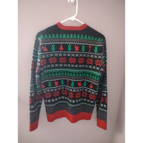 SpongeBob SquarePants Men's Small Patrick Star Knit Ugly Christmas Sweater Tree - Picture 6 of 8